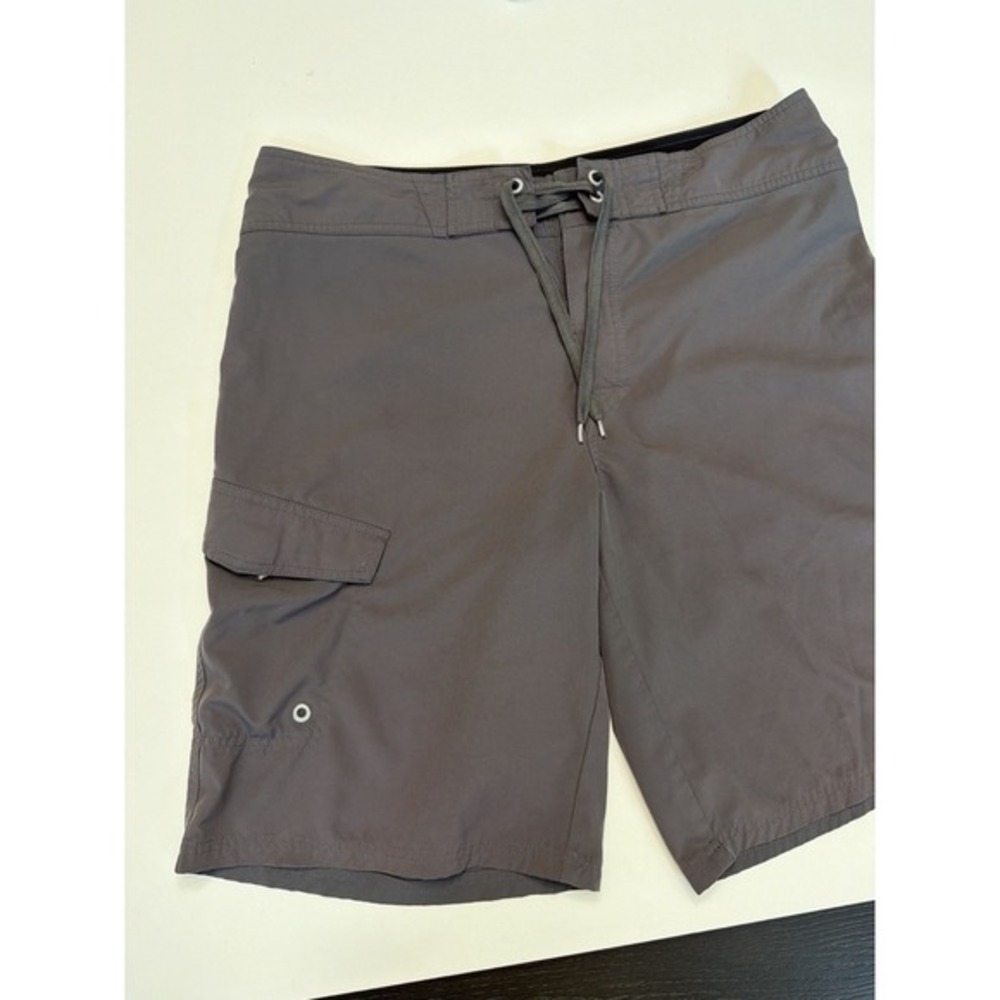 Mossimo Board Shorts Mens 36‎ Gray Stretch Swim Surf Cargo NWOT 11".       5201